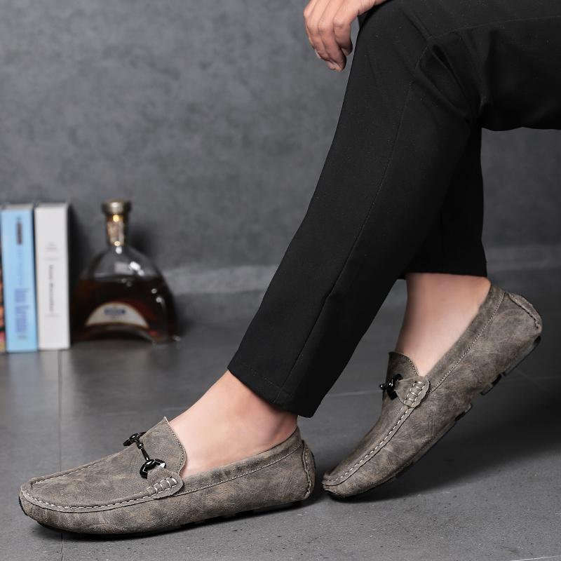 Nové originální kožené pánské mokasíny Luxusní boty pro volný čas pro muže Boty na čluny Ručně vyráběné pánské boty na řízení slipon Pánské mokasíny Zapatos