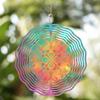 10 Zoll Metall Windspiel Gartendeko 360 Grad Drehendes Outdoor Hängendes Windspiel für Rasen Balkon Hof Kein Strom Benötigt Geschenk