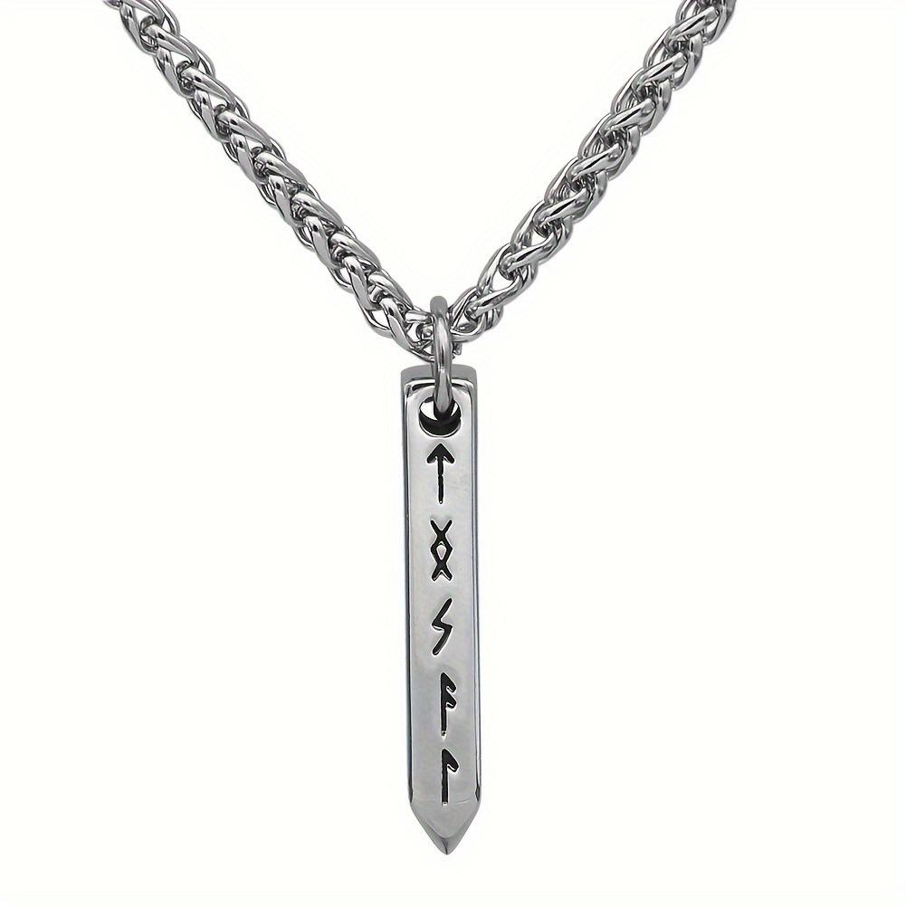 Men's Viking Rune Norse Mythology Themed Pendant Necklace