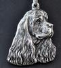 American Cocker Spaniel, Merry Cocker - Necklace with Dog, Silver-plated Pendant for Dog Fan, Unique Jewelry by Art-Dog Brand