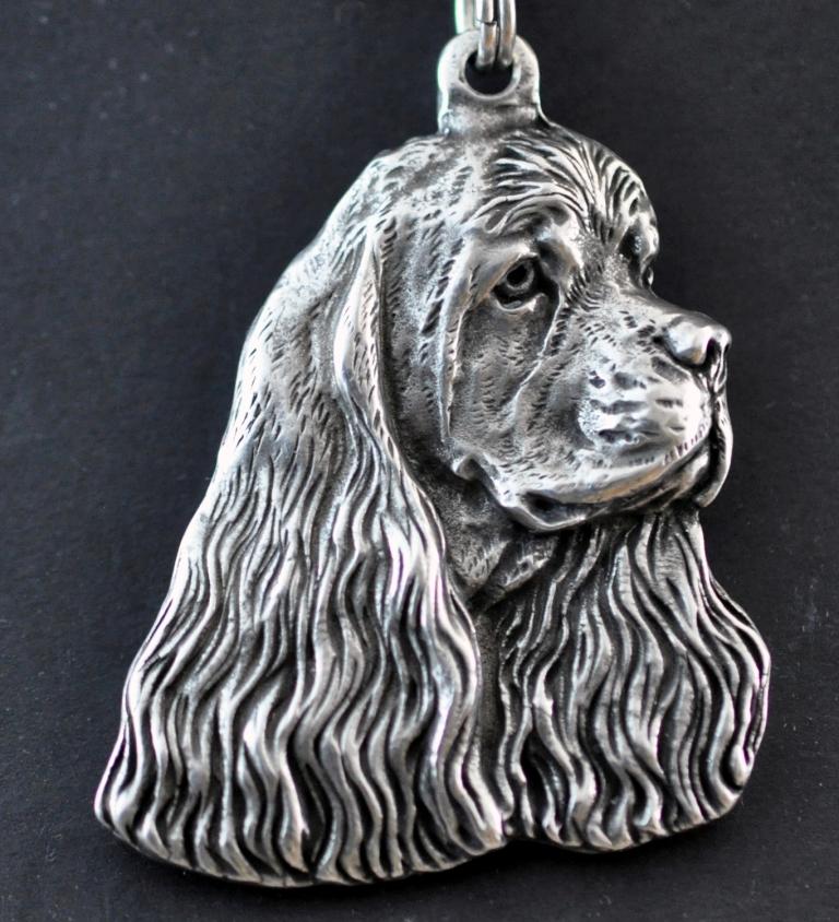 American Cocker Spaniel, Merry Cocker - Necklace with Dog, Silver-plated Pendant for Dog Fan, Unique Jewelry by Art-Dog Brand