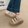 Thick-soled Heightening Slippers Women's Summer Wear 2025 New Muffin Soft Bottom Comfortable Casual Sandals Beach One-word Drag