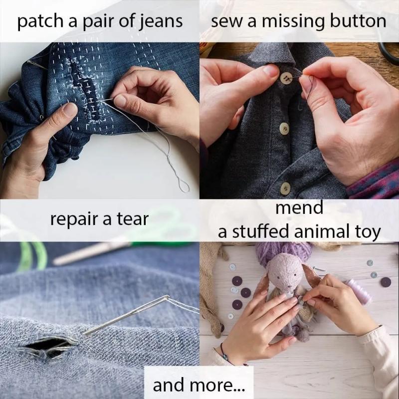 Sewing Kit Complete Handcraft Needle Thread Box Beginners Professionals Fixes DIY Knitting Set Sewing Accessorie Embroidery Tool