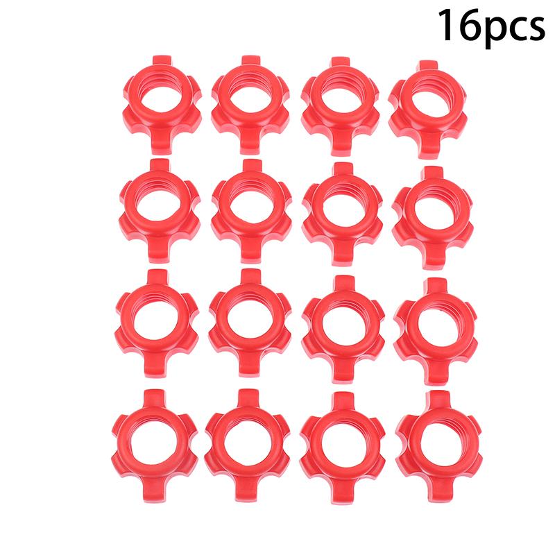 8/16Pcs Barbell Dumbbell Hexagonal Nut Fixing Accessories Home Gym Fitness Equipment Rod Screw Screw Collar Clamp