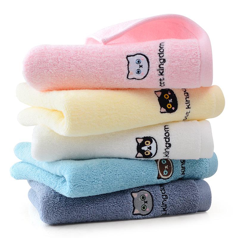 

Набор полотенец для лица Jieliya Cartoon Cat из хлопка - мягкие, однотонные, банные полотенца (Бесплатная доставка) 74*33 cm