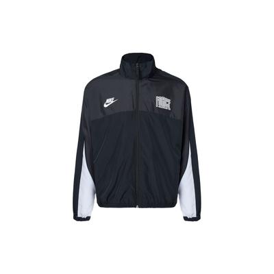 Breathable Casual Jacket with Logo Print Men Outerwear Black FB6981-010