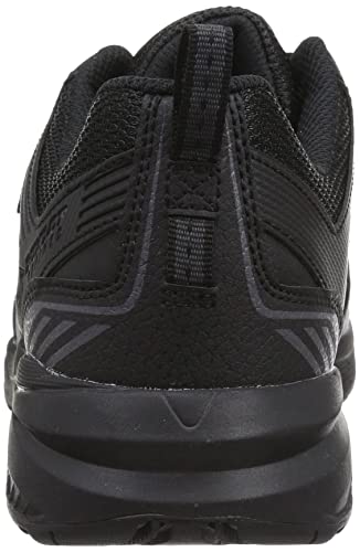 Dunlop Refined Men's Waterproof Wide 4E Walking, Jogging, and Running Sneakers, DM286, Black, Size 25.5cm