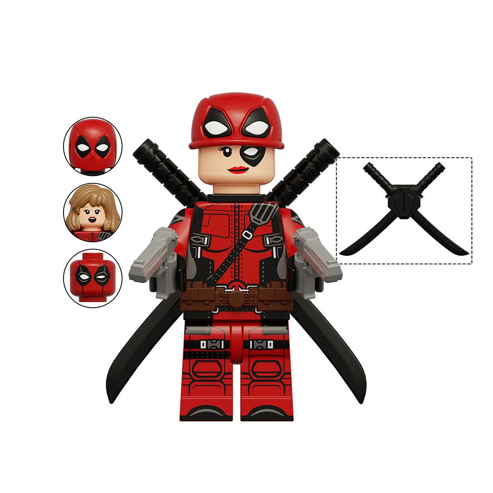 8pcs Deadpool & Wolverine Minifigure Set Ornaments Toys Supplies