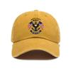 Versatile retro American printed washed old soft top sunshade baseball cap Unisex baseball cap