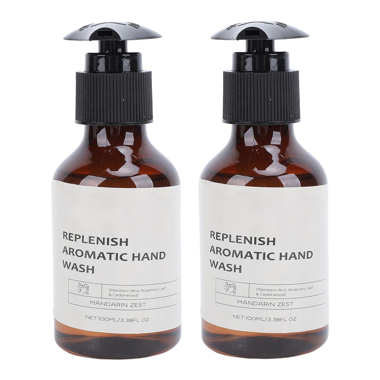 

2Pcs Liquid Hand Soap 100ml Nourishing Gentle Easy to Apply Refreshing Fragrance Hand Wash for Home