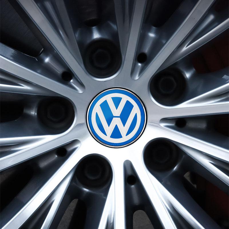 4Pcs 60MM Car Wheel Center Hub Caps Protector Badge Car Accessories For Volkswagen Polo Golf-4 5 6 7 MK5 MK6 MK7 Tiguan Passat 3B7