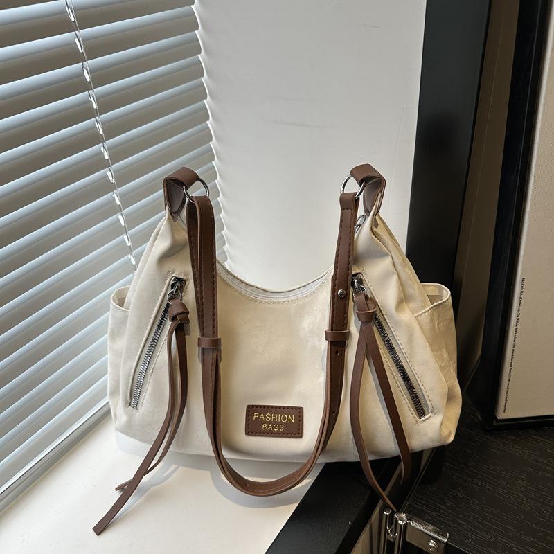 

Ретро универсальные женские сумки, нишевый дизайн высокого класса 2025 осень, модные сумки под мышкой, сумки-мессенджеры коричневый