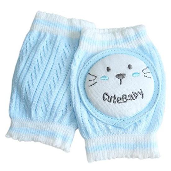 HRIB Baby Knee Knee Knee Knee Injury Cute 3 Color Set Pads, Pads, Pads, Support, Prevention, Mesh, Breathable, Pattern, Infants, Children, Anti-Slip,