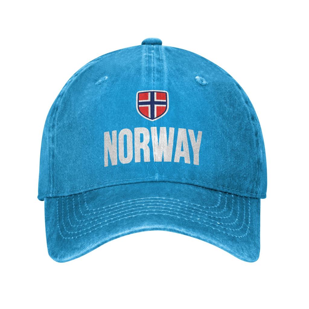 Unisex Women Norwegian Flag Norway Caps Merch Baseball Cap Retro Trucker Hats Adjustable