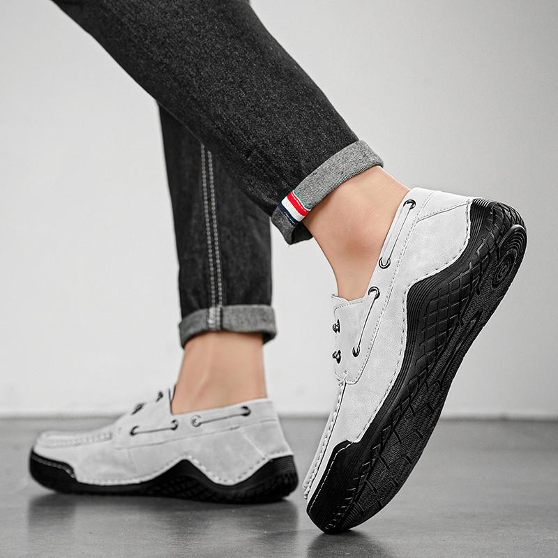 Men Big Size Loafers  38-46 Leather Moccasins Casual Shoes Mens Driving Shoe Summer Outdoor Comfy Slip On Men Lazy Shoes Zapatos