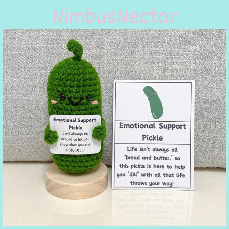 Handmade Crocheted Funny Cucumber And Potato Woolen Expression Gift Set