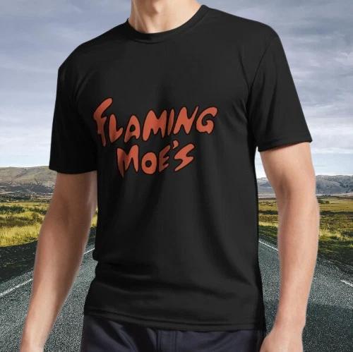 New  The Simpsons Flaming Moe’s Active T-Shirt Funny Size S - 5XL 4XL