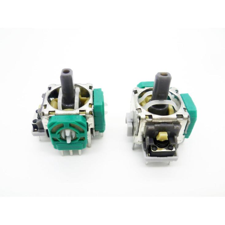LeHang 2X Alps Internal 3D Analog Thumb Sticks Joystick Thumbstick Replacement for Xbox Series X/S 2020 Controller (Green, ABS Material)