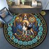 Bulldog Heritage Symbols Round Area Rug Under Office Chairs Bedroom Living Room Home Decor