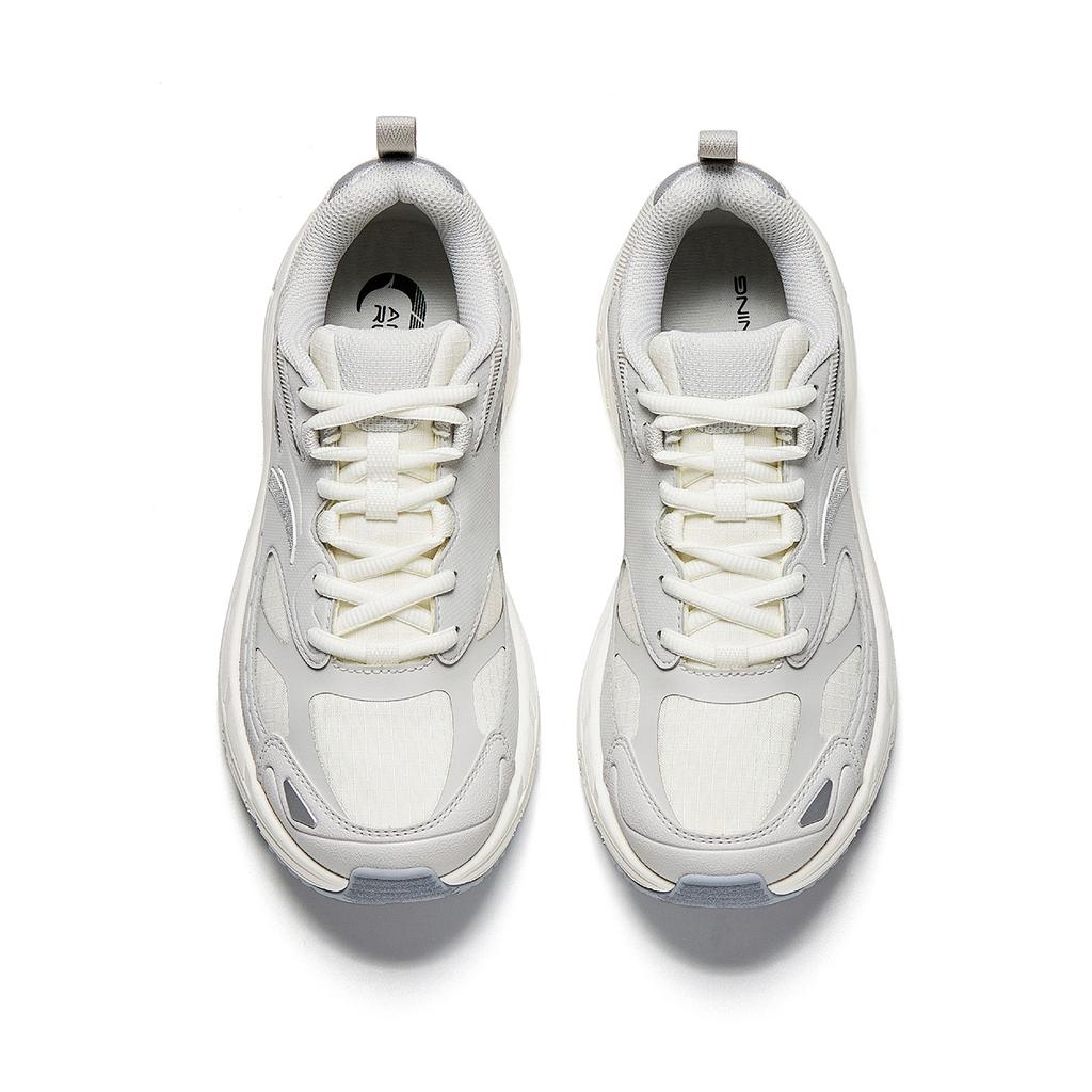 Anta AT2007 Mountain Series Retro Casual Trend Durable Rebound Cushioning Low-Top Running Shoes Women sneaker Gray White 922545595-1