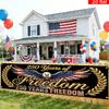 250th Anniversary Banner 6.5x1.5ft 250 Years of Freedom American Patriotic Decoration