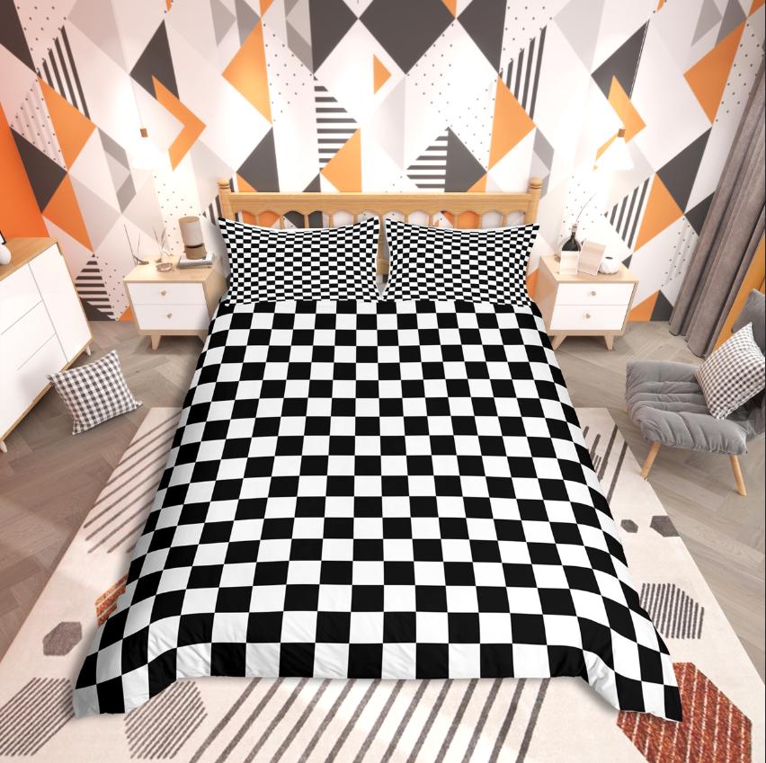 Comforter Homewish Geometric Honeycomb Gradient Hexagon For Teens Bedding Setabstract Geometry Bed Set