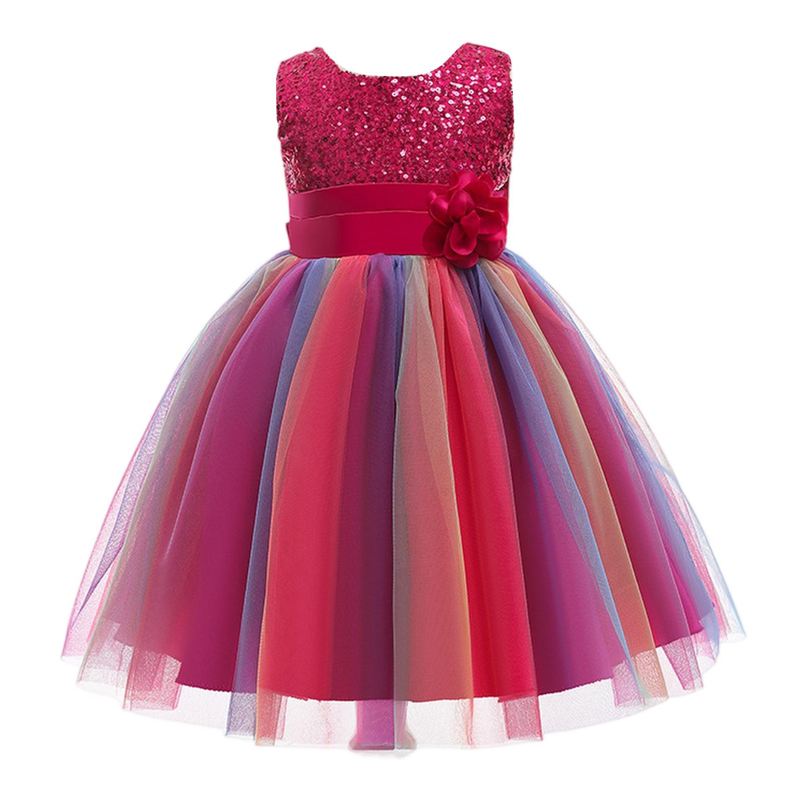 Девочковое пышное платье из тюля - Платье принцессы для бала 100