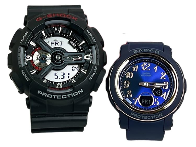 

[Casio] CASIO Pair Watch G-SHOCK G-Shock BABY-G Baby G Ana-Digi Battery Operated Genuine Pair Case Set of 2 GA-110-1AJF BGA-290SA-2AJF Watch