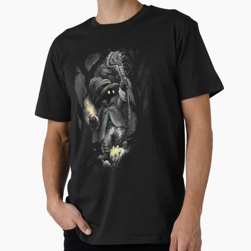 Vivi Ornitier Black Mage FF9 Final Fantasy Game Gift T shirt for gamer 100% cotton Short Sleeve