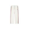 Vintage Sports Side Stripe Straight Leg Knit Joggers Women Bottoms Steam-White F11W341601F-IV