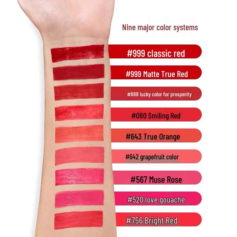 Shidan D'orsitan999 Velvet Matte Feuchtigkeitsspendender Lippenstift - Valentinstag-Edition, Farbton 520760