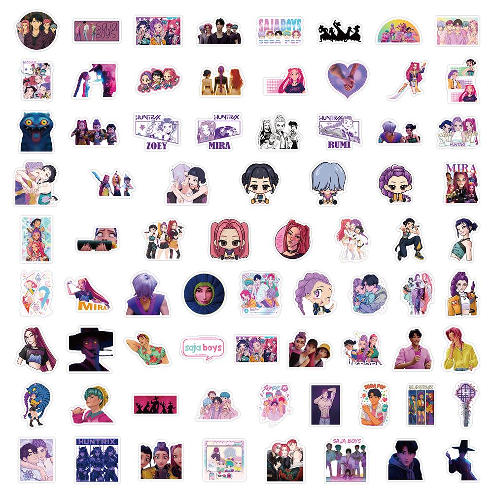 

50-70 KPOP Охотник на Демонов Девушка-Демон Мультяшные Наклейки для Бутылки с Водой, Багажа, Наклейки для Ноутбука