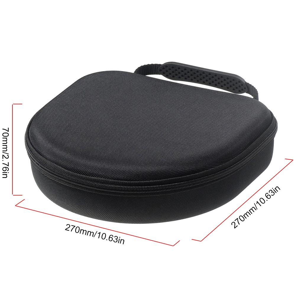 Headphone Travel Case with Mesh Pocket Portable Storage Bag Shockproof EVA Headphone Carrying Case for Apple AirPods Max Headset