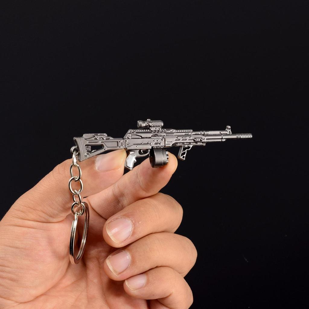 Dark Zone Mini Gun Keychain: AEK, AKM, AKS74U, RPK16, T88 Sniper, VSS Models