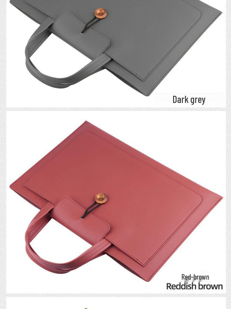 14-Zoll Laptop Handtasche für Männer & Frauen - Business Aktentasche mit großer Kapazität & Geschenktasche