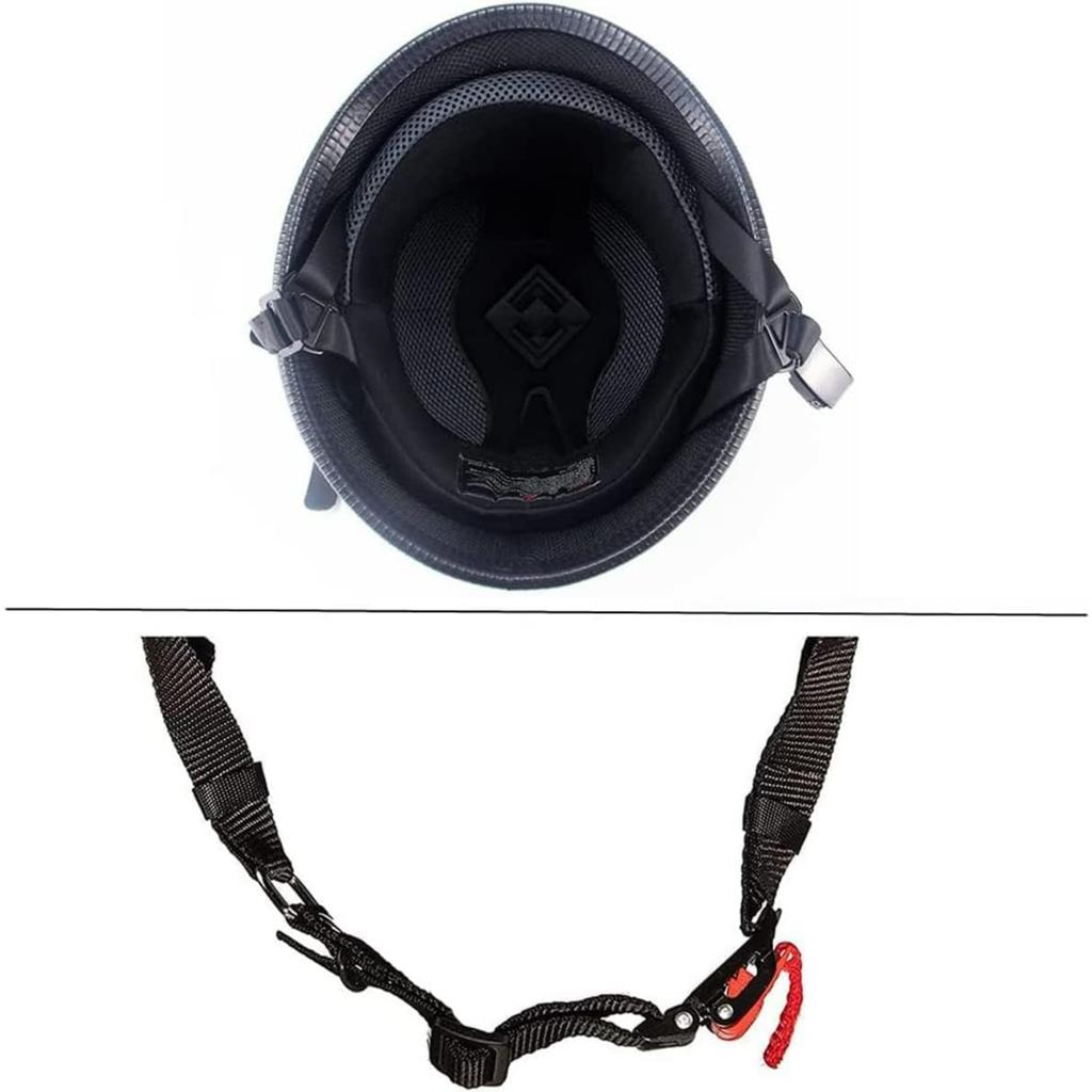 German Style Motorcycle Half Helmet Open Face Adult Men Women Approved Retro Helmet