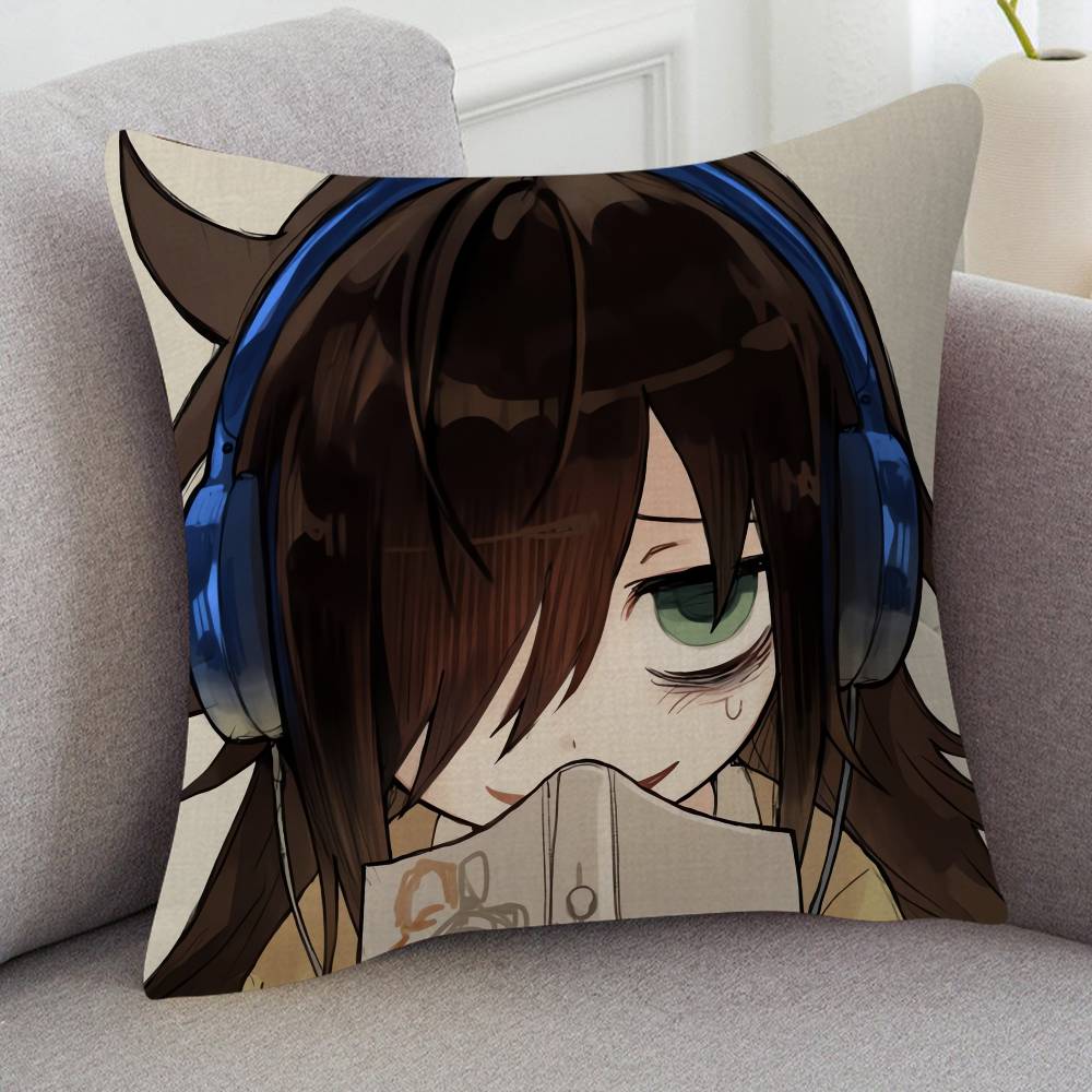Anime Watamote Game For Cartoon Print Peripheral Pillow Case Cushion Cover Home Decor Birthday Gift Pillowcover