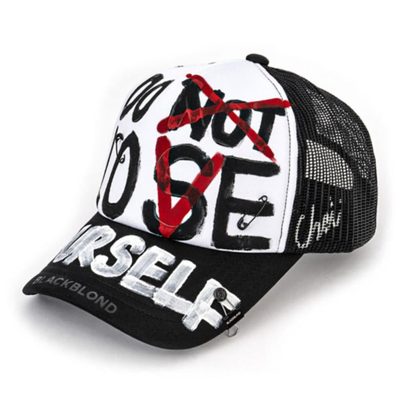 

BLACKBLOND BBD DLY Graffiti Trucker Mesh Cap (Black) FREE