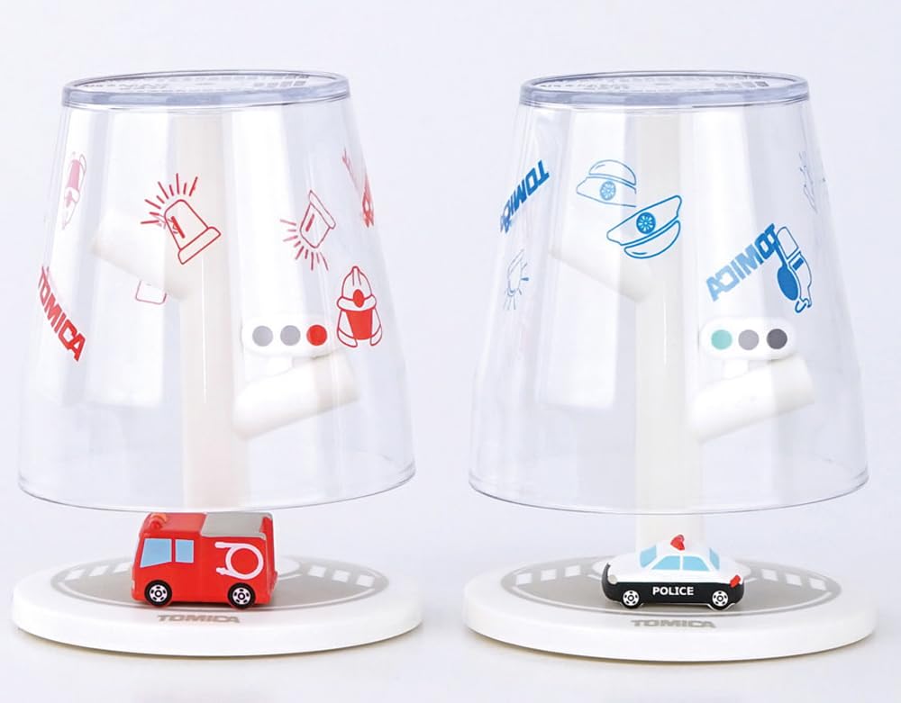Hashy Top-in Mini Gargle Cup & Stand, Police Car, Tomica TC-3551