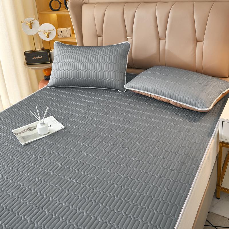 Cool Double-Sided Rattan & Latex Mat and Pillowcase Set