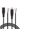 5 stücke 2pin 4pin Draht USB 2.0 Typ C Männlich weiblich Stecker Verlängerung Schweißen Typ USB-C DIY Reparatur Kabel Ladegerät Stecker