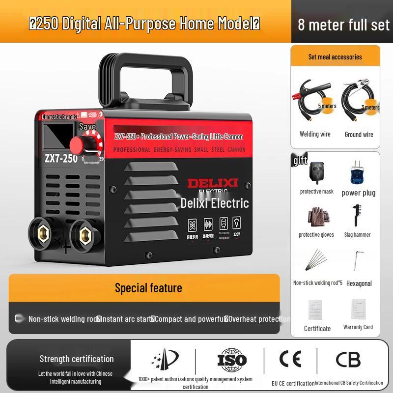 Delixi Dual Voltage Electric Welder 250/315/400A, Industrial Grade, 220V/380V, All-Copper, Automatic.