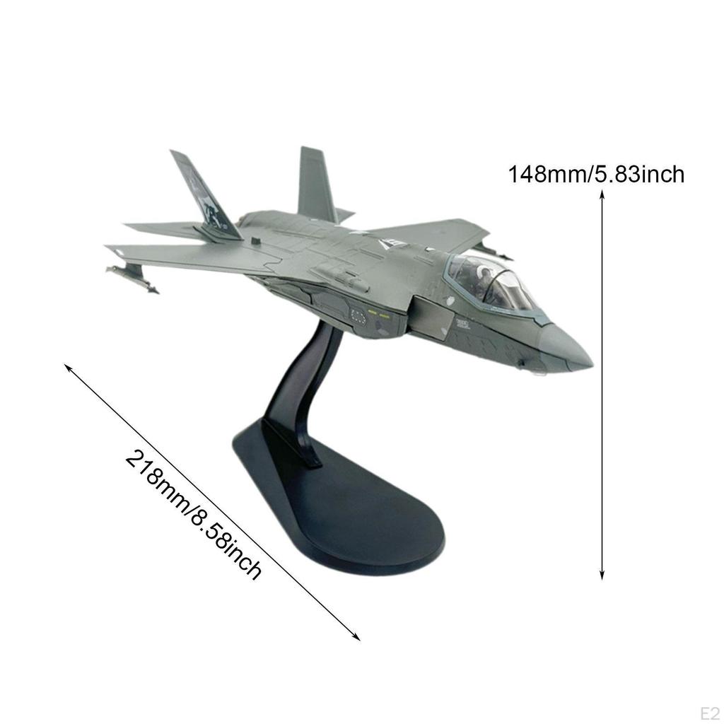 Aircraft Model Plane 1/72 Scale with Display Stand Body Ornament Airplane Diecast for Adults