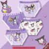 Class A Pure Cotton Girls' Cartoon Boxer Briefs - Breathable, Antibacterial Underwear for Small to Large Children