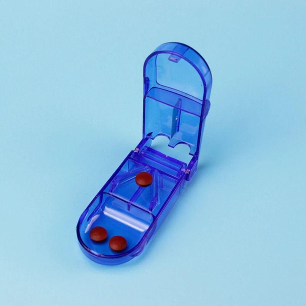 Travel Pill Splitter PP Tablet Divider New Pill Slice Box Elderly People