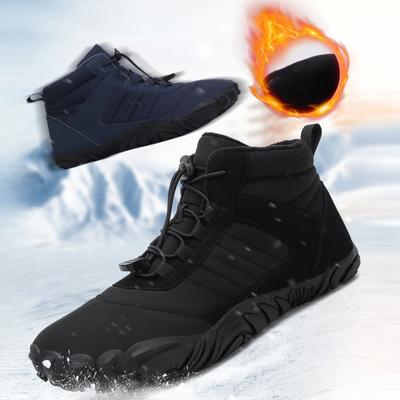 Paar Baumwollstiefel Warme Schneestiefel Wasserdichte und Rutschfeste Schneeschuhe Übergroße Baumwollschuhe 35-48