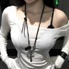 Dark Sweet Cool Cross Pendant Necklace