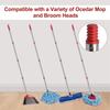 Spin Mop Griff Mop Stiel Ersatzgriff Stange 4-teilig Abnehmbar Verlängert Schnelle Montage Verlängerter Mop Stiel Stange