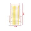 Furniture1:6/1:12 Plastic Garden Bench Chair Doll Beach Chair Foldable Deckchair Dollhouse Decor Doll Chair Toy Doll Accessories