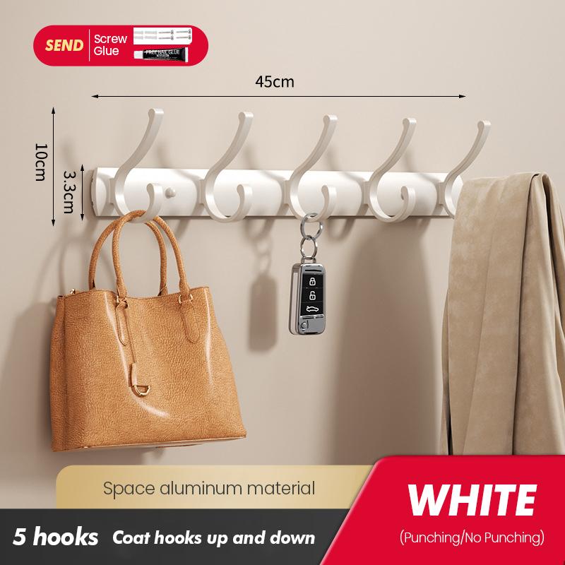 Nástěnný závěsný věšák na oblečení s vysokou nosností do ložnice, šatny bez vrtání děr